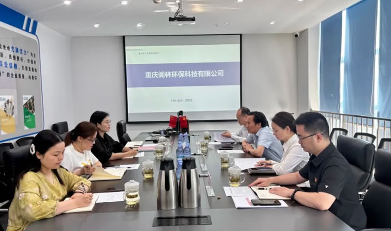 黨建新聞?|?重慶高新產業公司黨委委員、紀委書記、監事會主席王騁志率隊到訪閣林環保黨支部開展調研工作